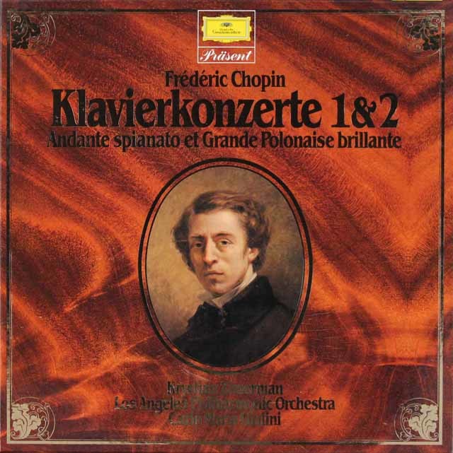 【ジュリーニの直筆サイン入り】　ツィマーマン&ジュリーニのショパン/ピアノ協奏曲第1&2番ほか　独DGG　3215　LP レコード