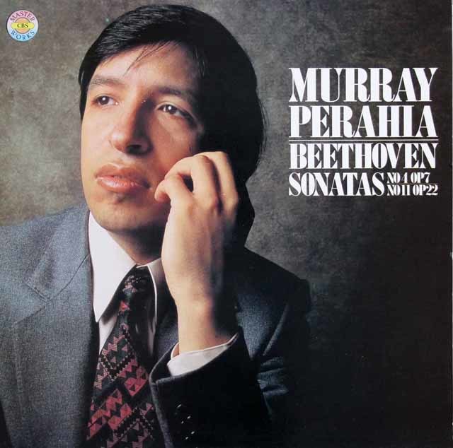 ペライアのベートーヴェン/ピアノソナタ第4、11番　独CBS　3724　LP レコード