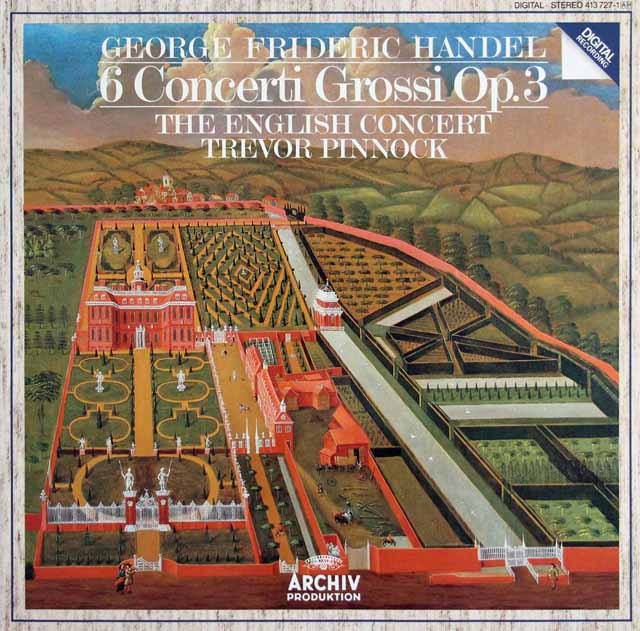 ピノックのヘンデル/6つの合奏協奏曲　独ARCHIV　3217　LP レコード
