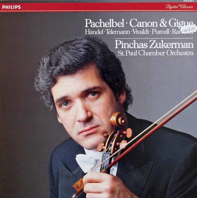 ズッカーマンのパッヘルベル/カノンとジーグほか　蘭PHILIPS　3725　LP レコード