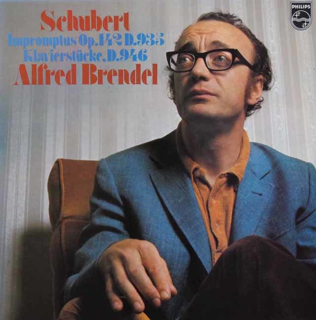 ブレンデルのシューベルト/4つの即興曲ほか　蘭PHILIPS　3725　LP レコード