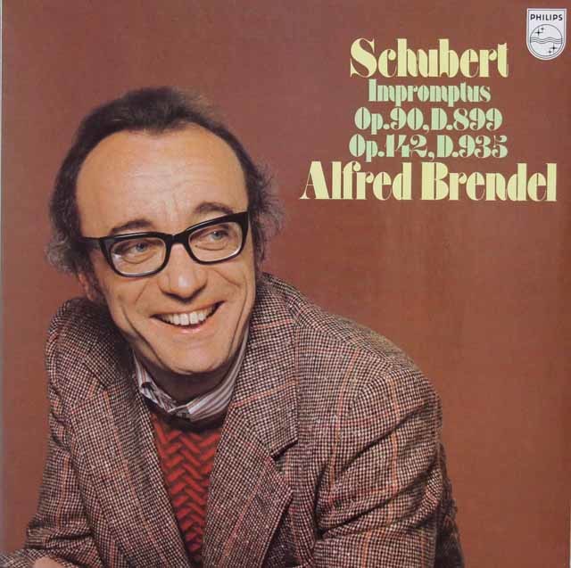 ブレンデルのシューベルト/即興曲集　蘭PHILIPS　3594　LP レコード