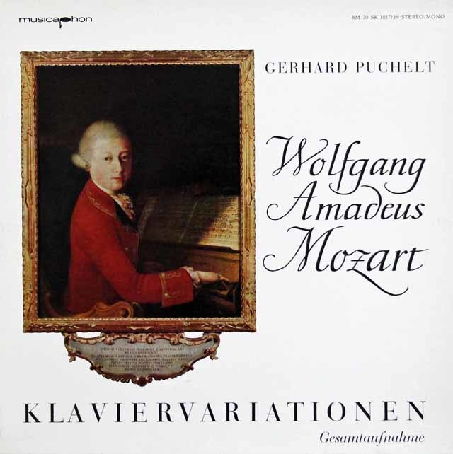 プヒェルトのモーツァルト/ピアノのための変奏曲全集　独musicaphon　3725　LP レコード