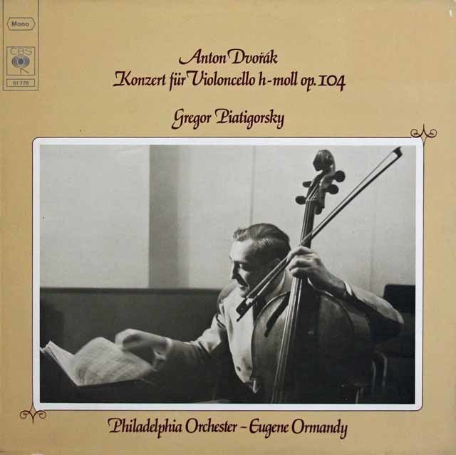 ピアティ.ゴルスキ―(チェロ奏者)SPレコード彫りサイン額 ピアティ