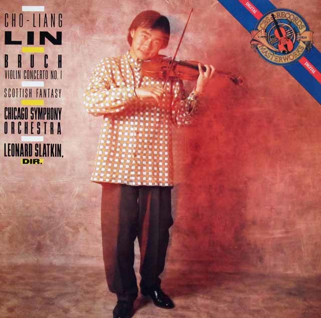 リン、スラットキンのブルッフ/ヴァイオリン協奏曲第1番ほか　蘭CBS　3725　LP レコード
