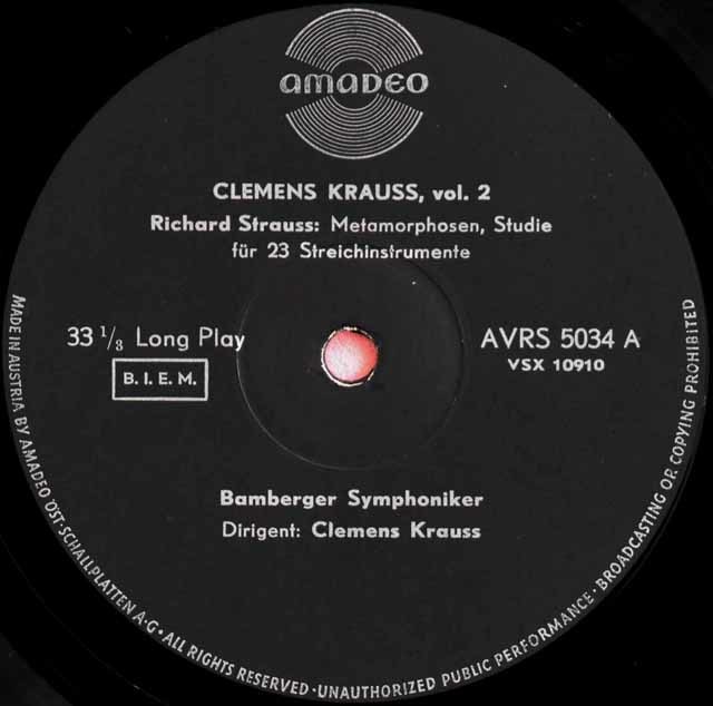 LP レコード 2枚セット クラウスのR.シュトラウス/作品集 墺amadeo 3594