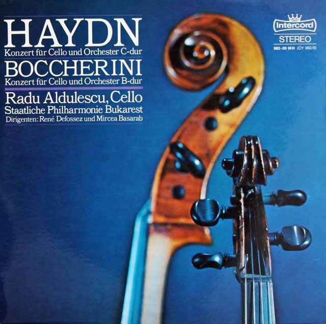 アルドゥレスクのハイドン、ボッケリーニ /チェロ協奏曲　独intercord　3729　LP レコード