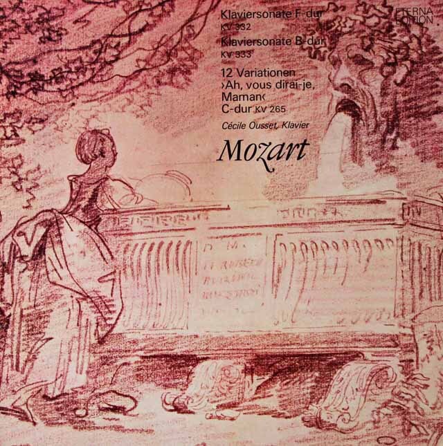 ウーセのモーツァルト/ピアノソナタ第12、13番ほか　独ETERNA　3730　LP レコード