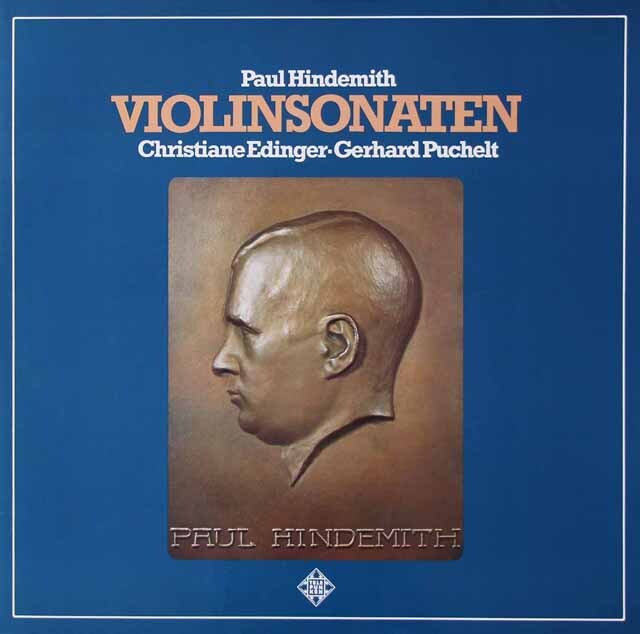 エディンガー、プヒェルトのヒンデミット/ヴァイオリンソナタ集　独TELEFUNKEN　3592　LP レコード