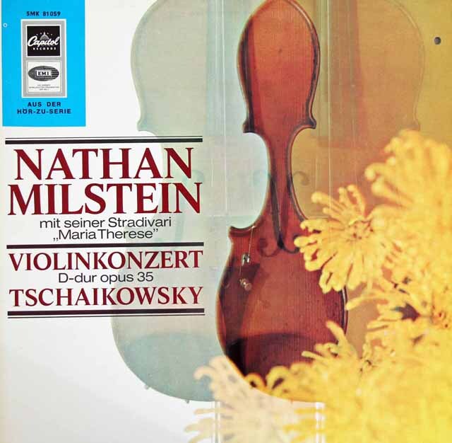 ミルシュタイン&スタインバーグのチャイコフスキー/ヴァイオリン協奏曲　独Capitol（EMI）　3223　LP レコード