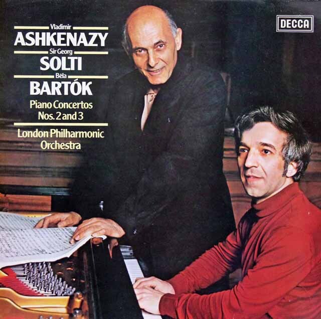 アシュケナージ、ショルティのバルトーク/ピアノ協奏曲第2、3番　蘭DECCA　3705　LP レコード