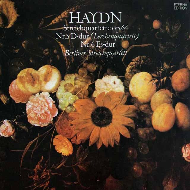 LP レコード ベルリン弦楽四重奏団のハイドン/弦楽四重奏曲第67番「ひばり」、第68番 東独ETERNA 3592