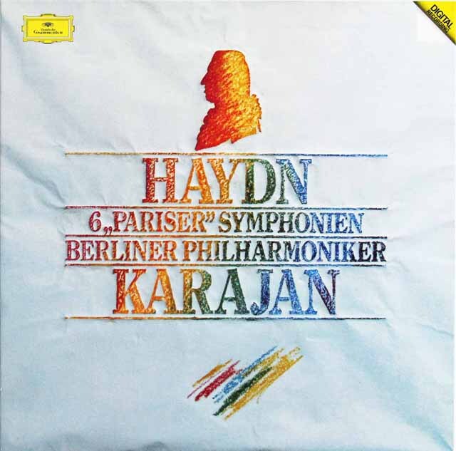 カラヤンのハイドン/パリ・セット 交響曲第82番から87番　独DGG　3532　LP レコード