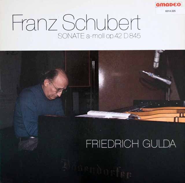 グルダのシューベルト/ピアノソナタ第16番ほか　オーストリアamadeo　3706　LP レコード