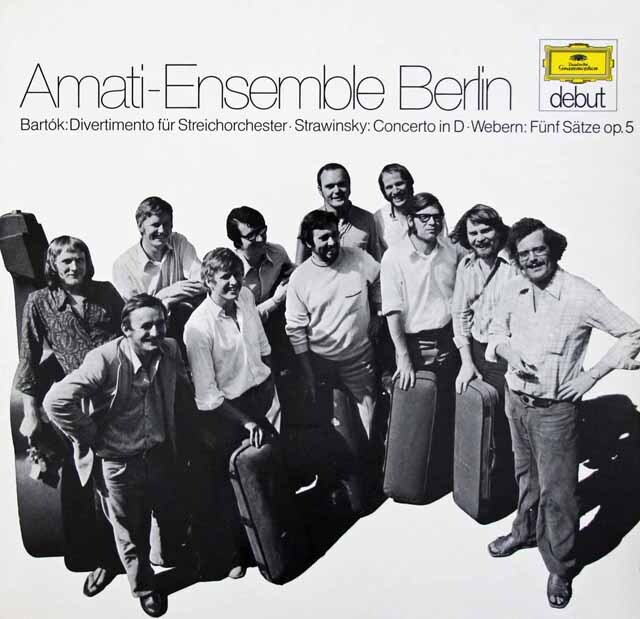 【デビューシリーズ】　アマティ・アンサンブル・ベルリンのバルトーク/弦楽のためのディベルティメントほか　独DGG　3706　LP レコード