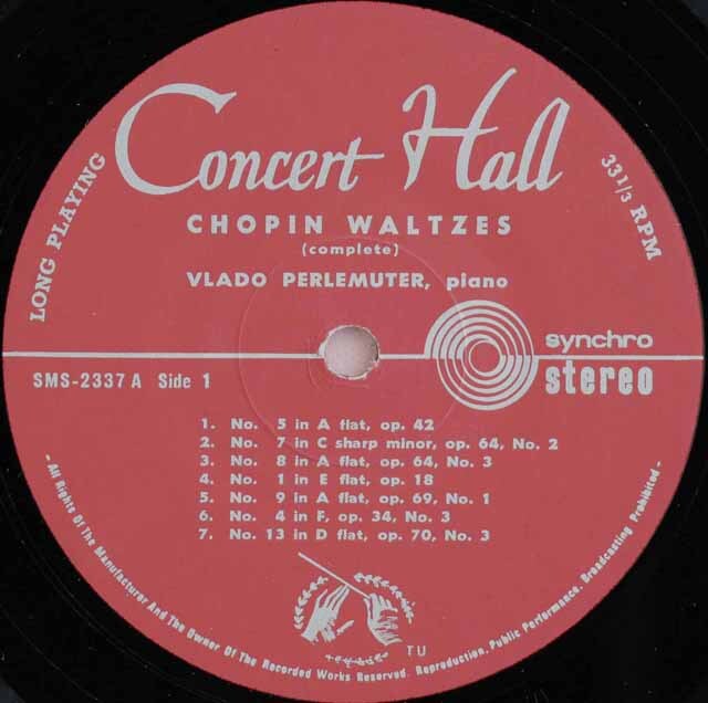 クラシックLPレコード全集18 LP レコード ペルルミュテールのショパン/ワルツ全集 独CH 3231