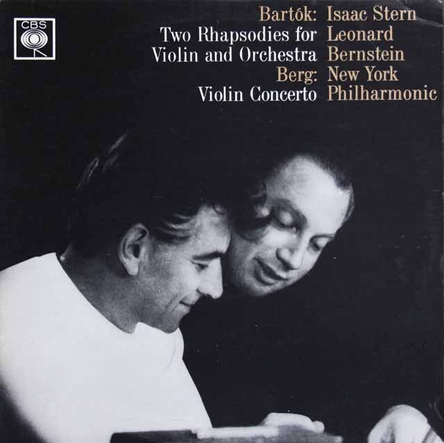 スターン、バーンスタインのベルク/ヴァイオリン協奏曲　英CBS　3802　LP レコード