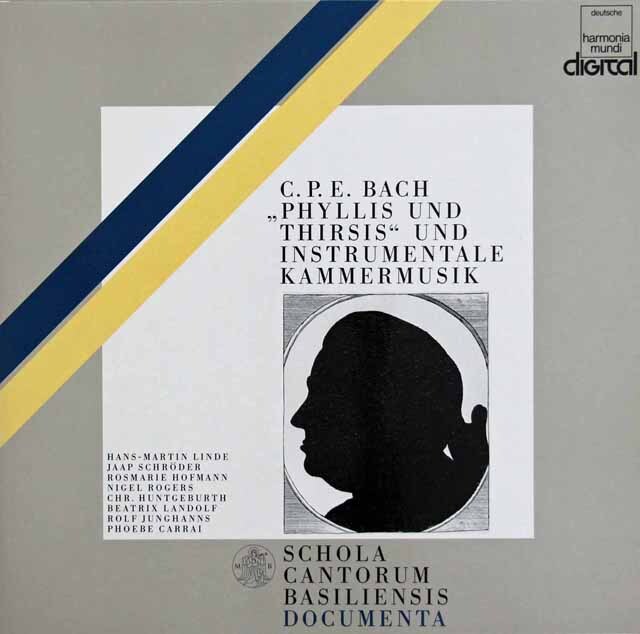 ホフマン、ロジャース、リンデらのC.P.E.バッハ/カンタータ「フィリスとトリシス」ほか　独HM　3803　LP レコード