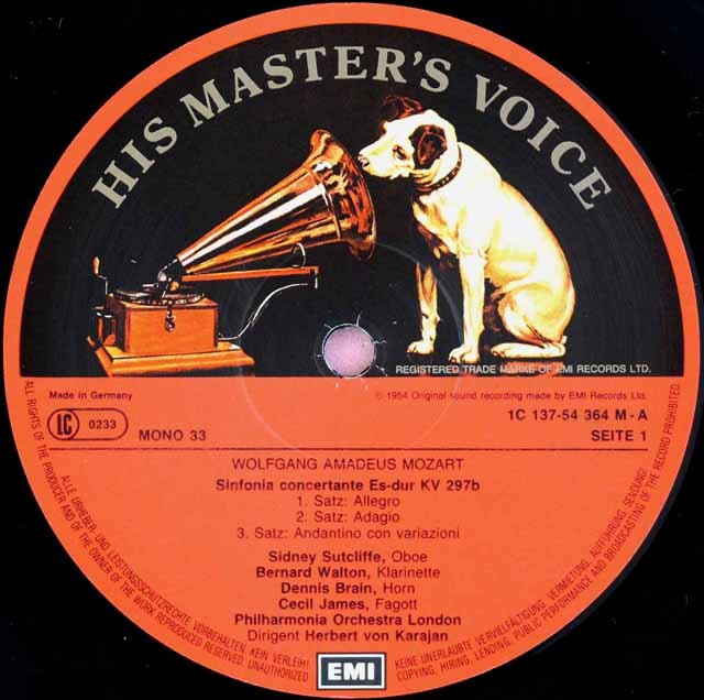 LP レコード カラヤンとフィルハーモニア管弦楽団の芸術 独EMI 3805