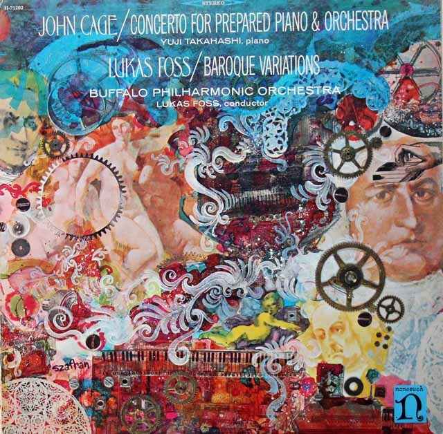 高橋悠治&フォスのケージ/プリペアド・ピアノ協奏曲ほか　★長岡鉄男の外盤A級セレクション第3巻257 掲載盤　米nonsuch　3270　LP レコード