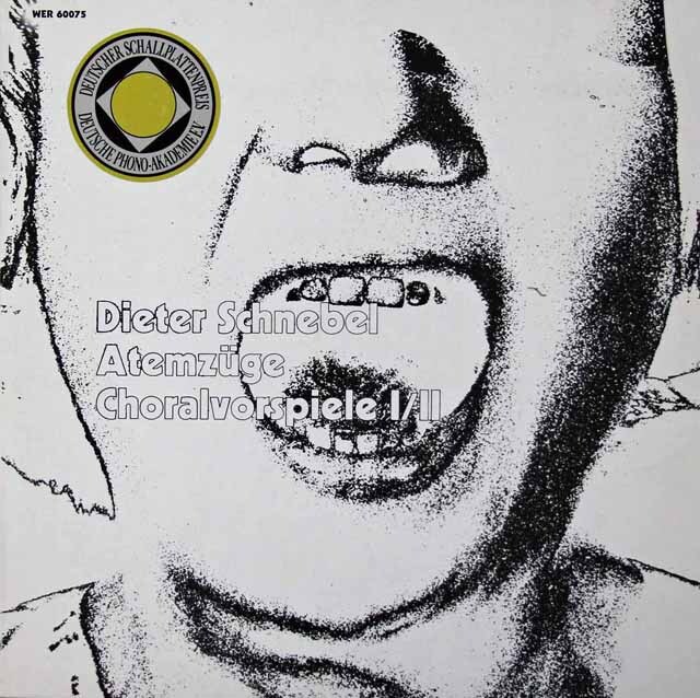 シュネーベル/コラール前奏曲集ほか　独WERGO　3270　LP レコード