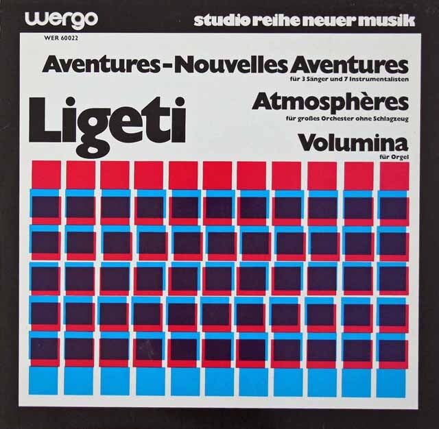 リゲティ/アトモスフェールほか　独WERGO  3270　LP レコード