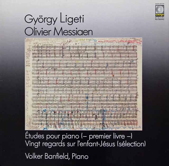 バンフィールドのリゲティ/エチュード、メシアン/20のまなざし　　独WERGO  3270　LP レコード