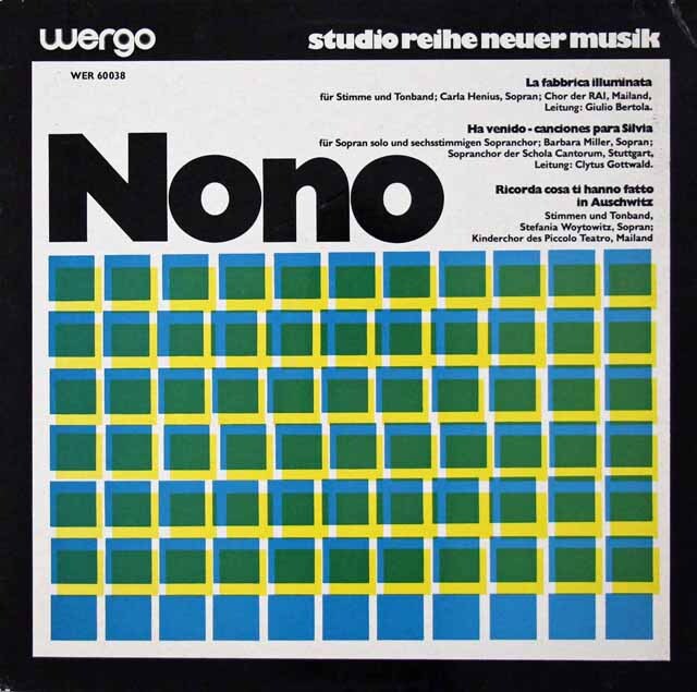 ノーノ/アウシュヴィッツの出来事の追憶ほか　独WERGO　3270　LP レコード