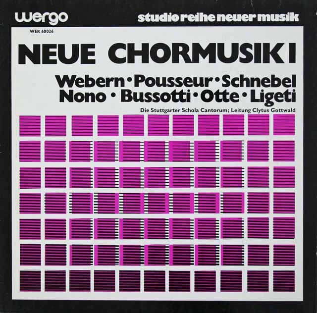 現代の合唱音楽集1　独Wergo　3270　LP レコード