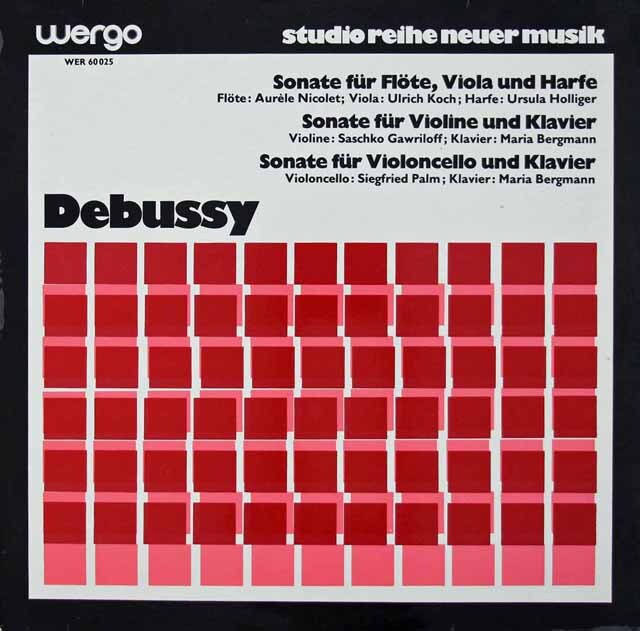 ドビュッシー/ソナタ集　独Wergo　3270　LP レコード