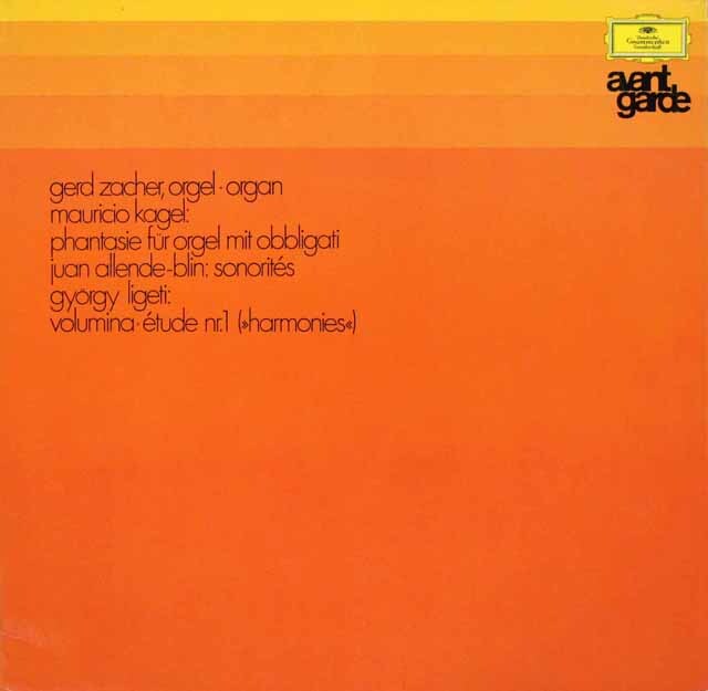 カーゲル/ファンタジー、リゲティ/ヴォリュミナ　独DGG　3270　LP レコード