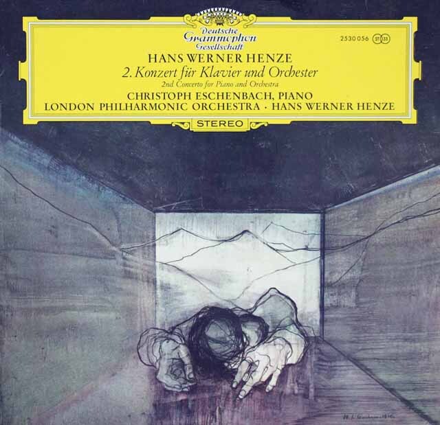 エシェンバッハ&ヘンツェのヘンツェ/ピアノ協奏曲第2番　独DGG    3270　LP レコード