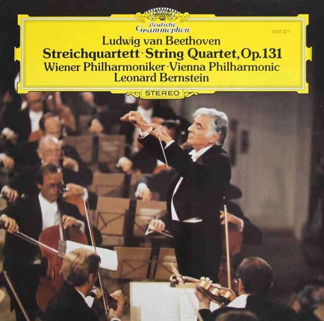 バーンスタインのベートーヴェン/弦楽四重奏曲第14番　独DGG　3806　LP レコード