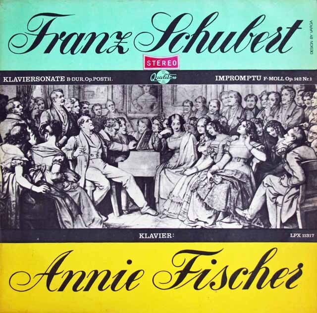 A.フィッシャーのシューベルト/ピアノソナタ第21番ほか　ハンガリーQualiton　3301　LP レコード