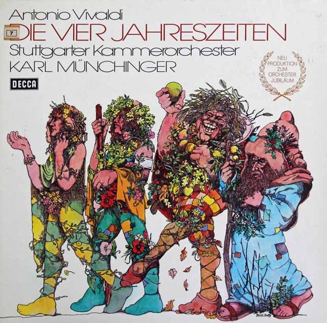 ミュンヒンガーのヴィヴァルディ/「四季」　独DECCA　3806　LP レコード