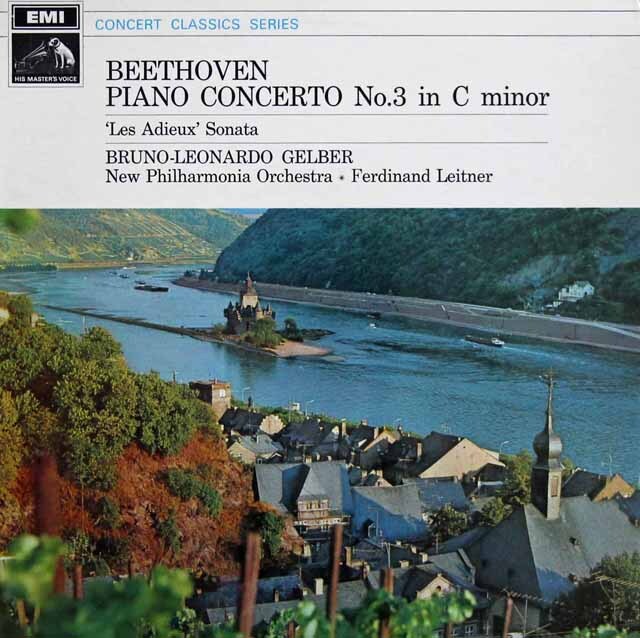 ゲルバー、ライトナーのベートーヴェン/ピアノ協奏曲第3番ほか  英EMI　3806　LP レコード