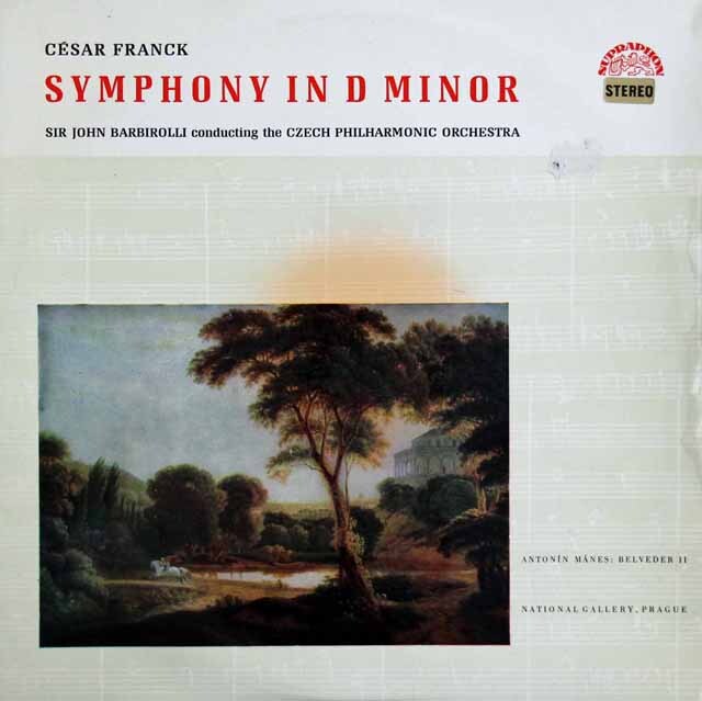 バルビローリのフランク/交響曲 ニ短調　チェコSUPRAPHON　3806　LP レコード