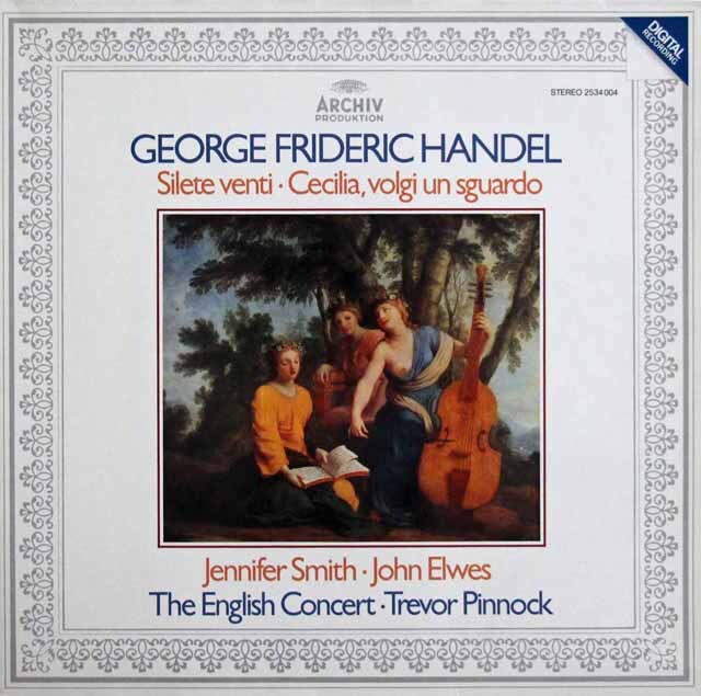 ピノックのヘンデル/モテット「風よ静まれ」ほか　独ARCHIV　3806　LP レコード