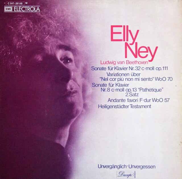 ナイのベートーヴェン/ピアノソナタ第32、8番「悲愴」ほか　独EMI　3808　LP レコード