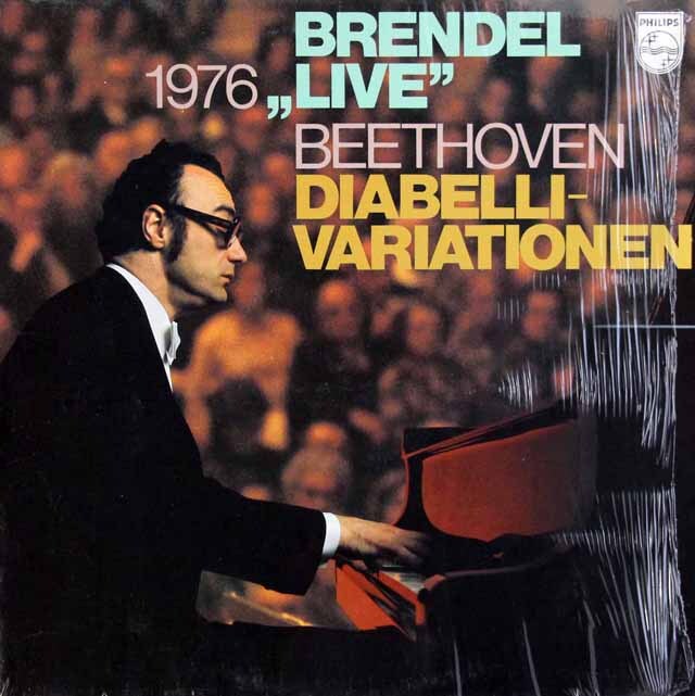 ブレンデルのベートーヴェン/「ディアベリ変奏曲」（1976年ライヴ）　蘭PHILIPS　3808　LP レコード