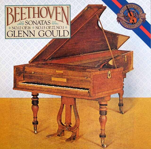 グールドのベートーヴェン/ピアノソナタ第12、13番　蘭CBS　3696　LP レコード