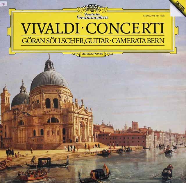 セルシェル、カメラータ・ベルンらのヴィヴァルディ/協奏曲集　独DGG　3696　LP レコード