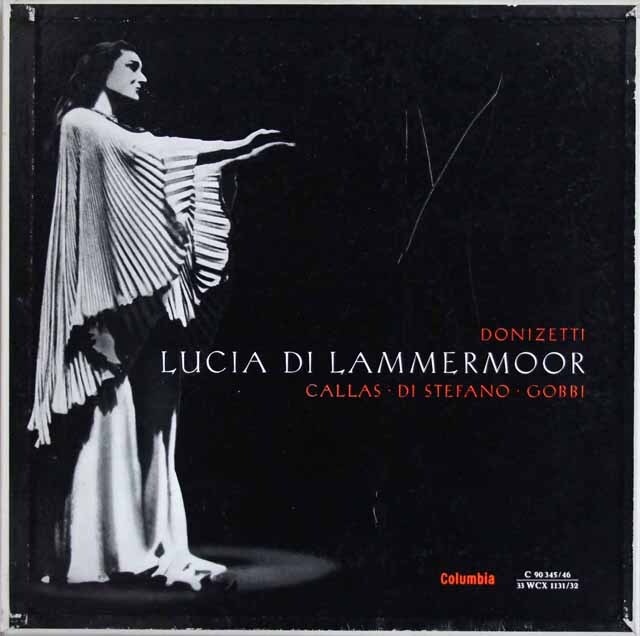 カラスのドニゼッティ/「ランメルモールのルチア」全曲　独Columbia　3309　LP レコード