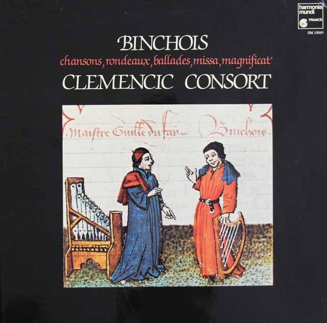 クレメンチッチ・コンソートのジル・バンショワの音楽　 仏HM　3816　LP レコード