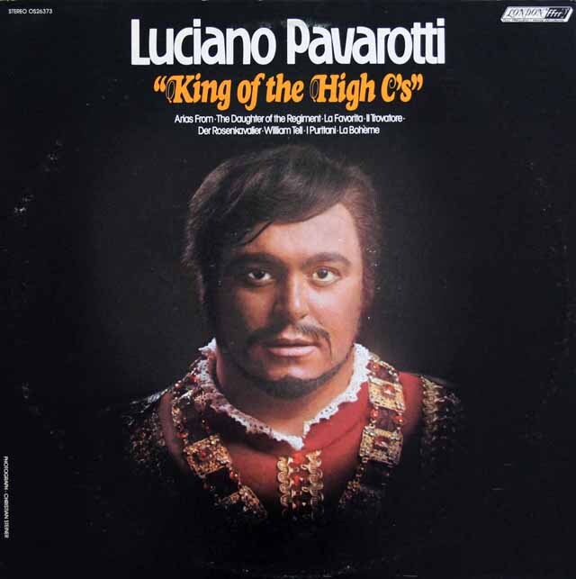 パヴァロッティのキング・オブ・ザ・ハイ C　英LONDON　3311　LP レコード