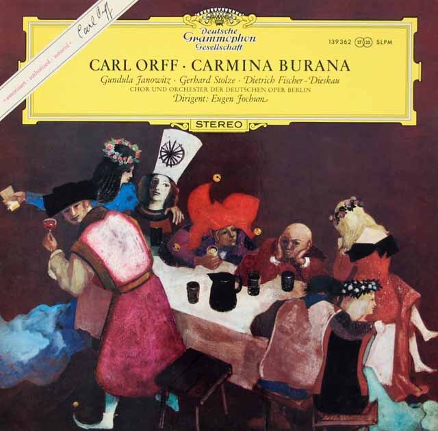 ヨッフムのオルフ/「カルミナ・ブラーナ」　 独DGG　3312　LP レコード