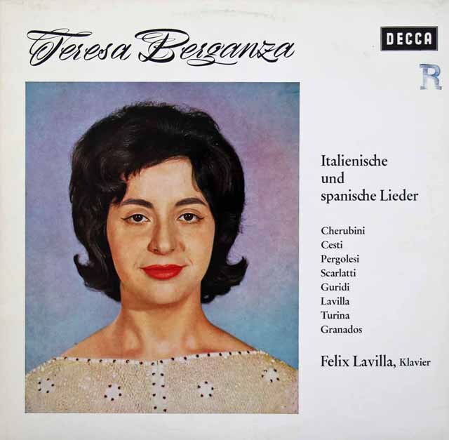 ベルガンサのイタリア&スペイン歌曲集　独DECCA　3312　LP レコード