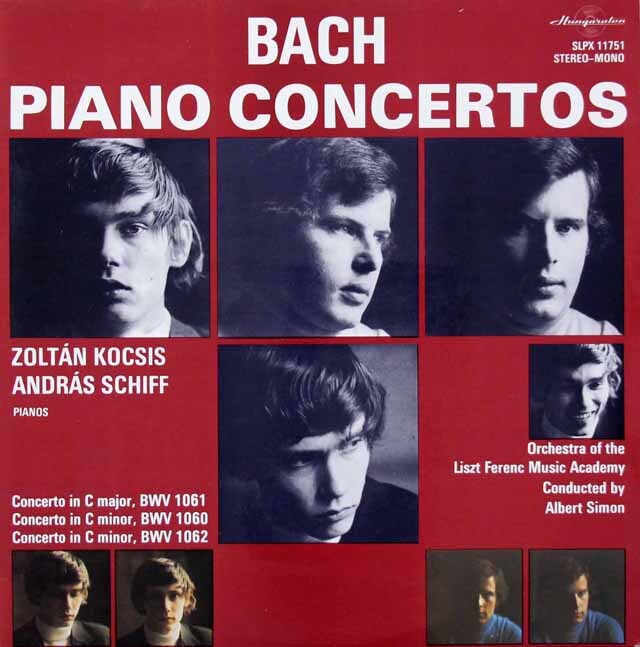 コチシュ、シフらのバッハ/2台のピアノのための協奏曲集　ハンガリーHungaroton　3615　LP レコード