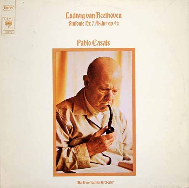 カザルスのベートーヴェン/交響曲第7番　独CBS　3313　LP レコード