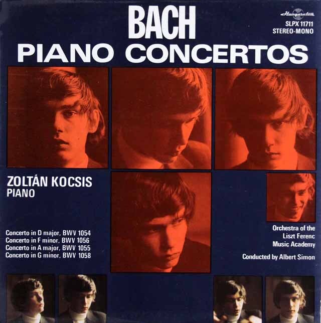 コチシュ、シフのバッハ/ピアノ協奏曲集　ハンガリーHungaroton　3693　LP レコード